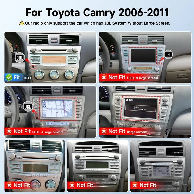 Alt view image 3 of 5 - Leadfan Linux Car Stereo for Toyota Camry 2006 2007 2008 2009 2010 2011