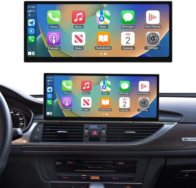 Main image of NINETOM 2026 12.3" CarPlay Android Auto Screen for Audi A6 A7