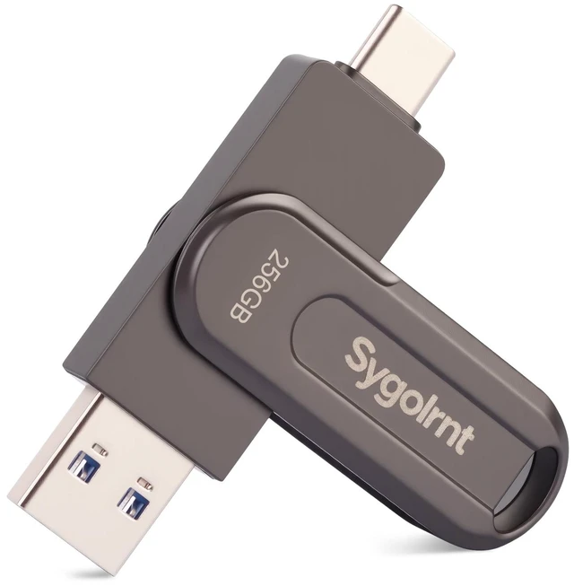 Main image of 256GB USB Flash Drive for iPhone Photo Stick Thumb Drive, 2-in-1 USB C + USB A, External Storage Jump Drive for Picture Video Data Backup, High Speed Memory Stick USB Drive for iPhone/iPad/Android/PC