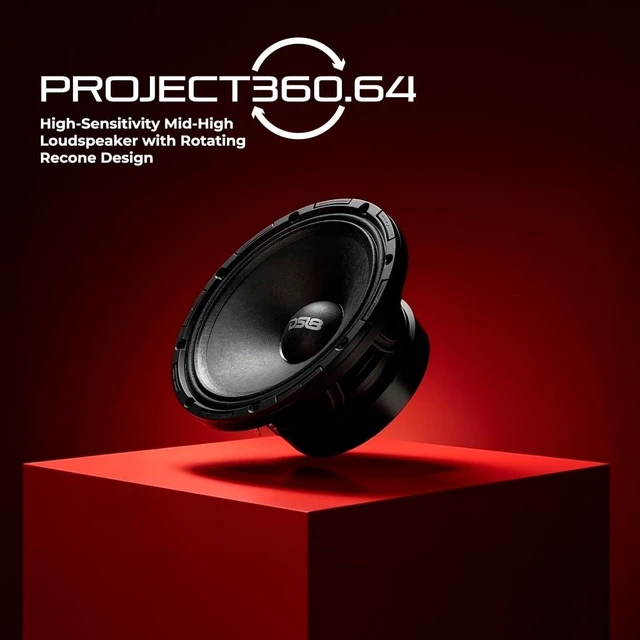Alt view image 2 of 5 - DS18 PROJECT360 6.5 High Sensitivity Mid-High Loudspeaker - 300W RMS 4-Ohm - Rotating Recone Design for Quick Repair