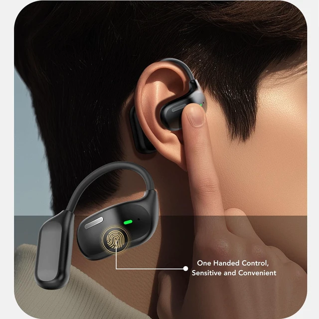 Alt view image 2 of 5 - SENECESLI AI Translation Earbuds Real Time, 140 Languages Bluetooth V5.4 Translator Earbuds with Active Noise Cancellation and Full Color Smart Touch Screen for Travel Interactions (Black)