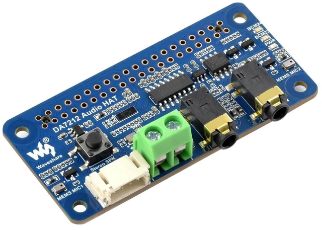 Main image of KLAYERS DA7212 I2S Audio Board Compatible with RPi, Stereo Encoding/Decoding, Onboard Dual Microphones