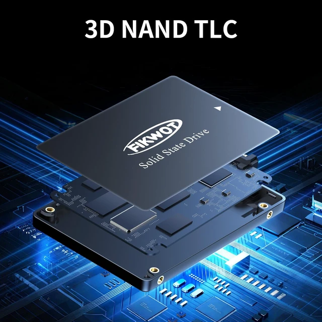 Alt view image 4 of 5 - Fikwot FS810 2TB SSD, 2.5" SSD SATA III 6Gb/s, Solid State Drives, Up to 560MB/s, 3D NAND TLC Flash, Internal SSD for Desktops and Laptops(Black)