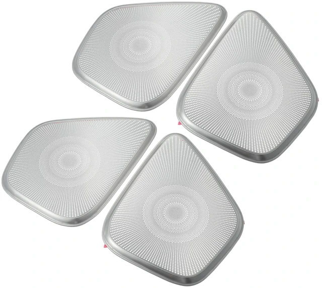 Main image of ACROPIX Front Rear Left Right Door Speaker Frame Cover Trim Car Audio Stereo Horn Speaker Grille Fit for Mercedes Benz a B Class W247 GLB 2020 Stainless Steel Silver Tone - Pack of 4