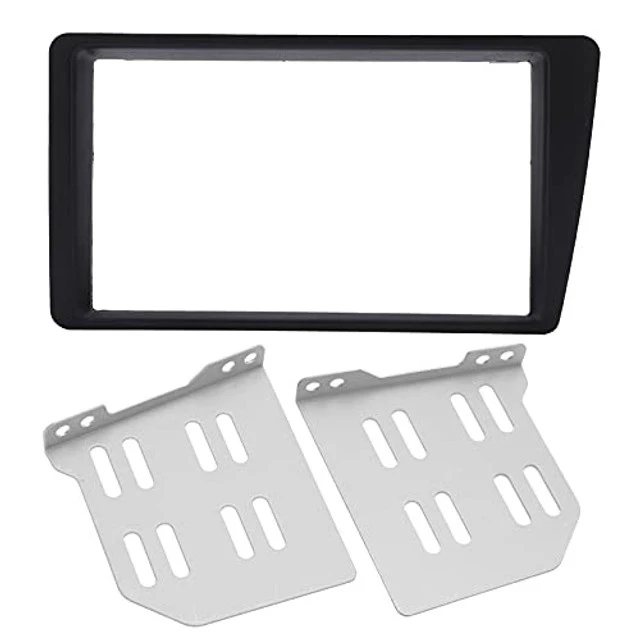 Alt view image 5 of 5 - 2DIN Radio Stereo Fascia Dash Frame Trim Replacement LHD (2001 2005), Precision Fit OEM Style Black ABS Plastic Dashboard Bezel
