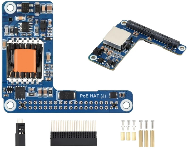 Main image of 5V / 5A PoE HAT Power Over Ethernet HAT Compatible with Raspberry Pi 5 / Compute Module 5/Pi 5 Case, Isolated Switched-Mode Power Supply, Providing Both Network and Power Supply in One Ethernet Cable
