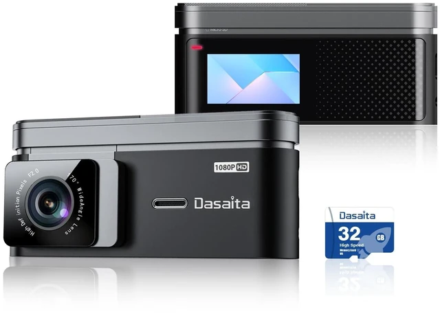 Main image of Dasaita USB Dash Cam 1080P Car Camera, Front Dash Camera for Android Car Stereo, with 1.47" IPS HD Display, 170Wide Angle, WiFi, WDR, G-Sensor, Loop Recording, Free 32GB CardNight Vision - DAS-U2