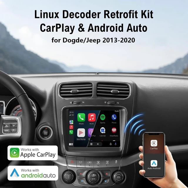 Alt view image 2 of 5 - Wireless CarPlay Decoder Kit for Jeep Dodge with Uconnect 8.4" 2013-2020