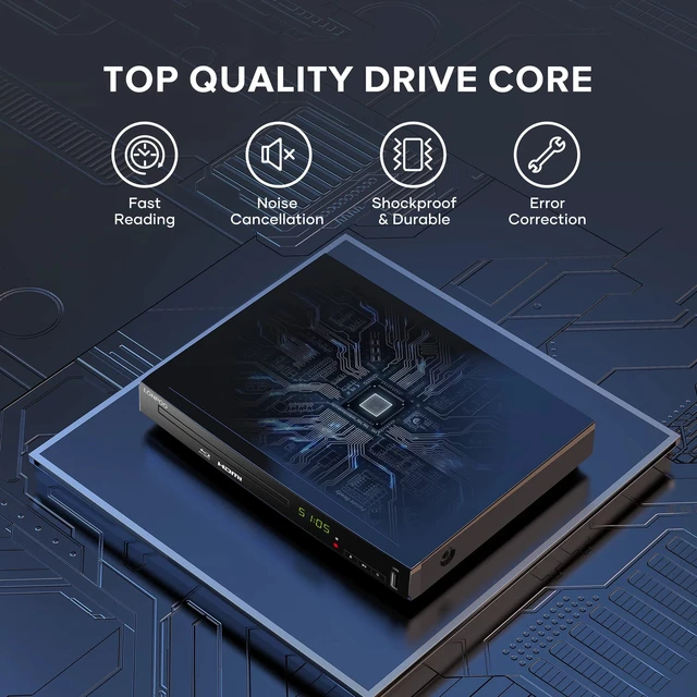 Alt view image 4 of 5 - LONPOO Blu Ray DVD Player for Smart TV,Dolby Audio and DTX