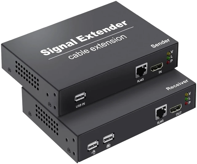 Main image of LornCeng HDMI KVM Extender 164ft/50m Over CAT5e/6/7 Cable, 1080P@60Hz