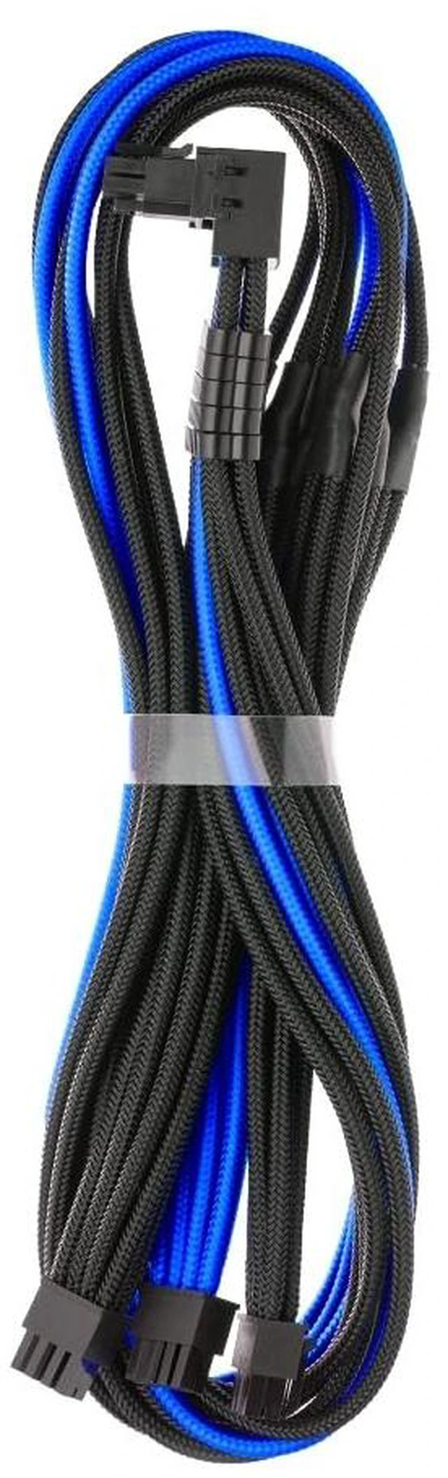 Main image of CableMod Pro ModMesh 12V-2x6 PCIe Cable for Corsair T5 (Blk+Blu, 3x8p,90A)