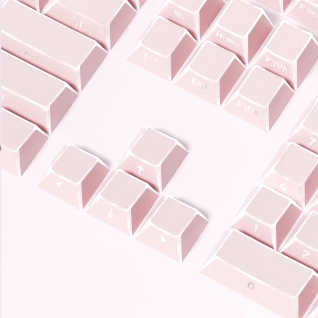 Alt view image 4 of 5 - Fogruaden PBT Keycaps Set, Cherry Profile Side Print Keycap for Mechanical Keyboard Keycaps(ZheYing-Pink)