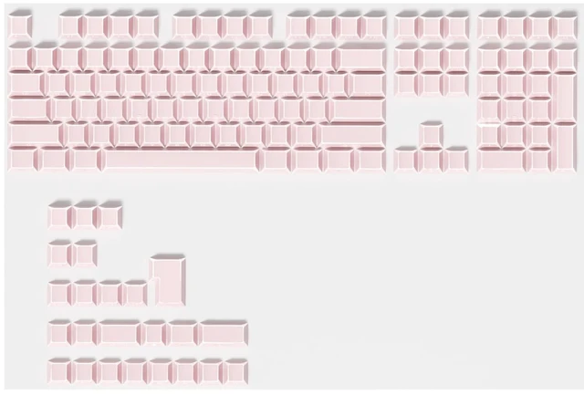 Main image of Fogruaden PBT Keycaps Set, Cherry Profile Side Print Keycap for Mechanical Keyboard Keycaps(ZheYing-Pink)