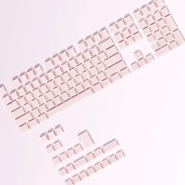 Alt view image 5 of 5 - Fogruaden PBT Keycaps Set, Cherry Profile Side Print Keycap for Mechanical Keyboard Keycaps(ZheYing-Pink)