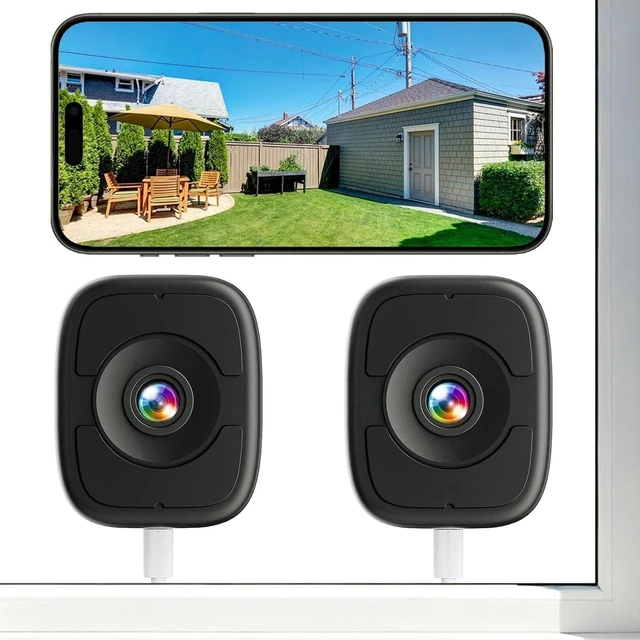 Main image of LongPlus 4K 8MP Window Cameras for Home Security, SD/Cloud Storage