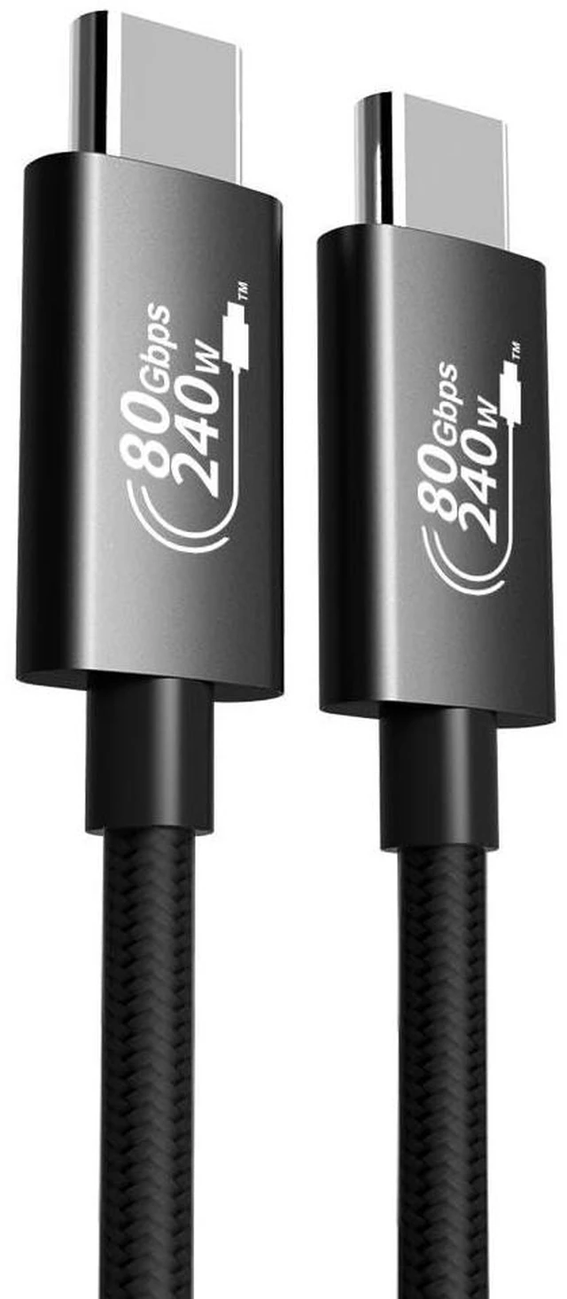 Alt view image 2 of 4 - BoxWave Cables & Adapters Compatible with Astrohaus Freewrite Smart Typewriter (2nd Gen) - DirectSync PD Thunderbolt 5.0 Cable (10 ft 240W), Long Nylon Braided Connector Fast Charge - Jet Black