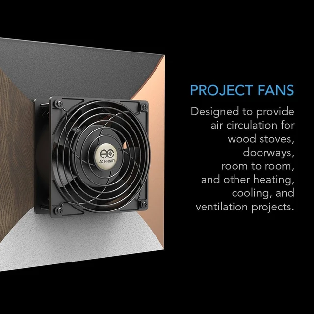 Alt view image 2 of 5 - AC Infinity AXIAL S1225, 120mm Muffin Fan with Speed Controller