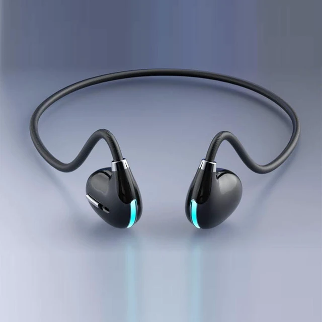 Main image of Open Ear Air Conduction Wireless Bluetooth Headphones Lightweight Pain-Free Design with Active Noise Cancellation IPX4 Waterproof Clear Calls for Sports Work and Outdoor Activities-F806 Black