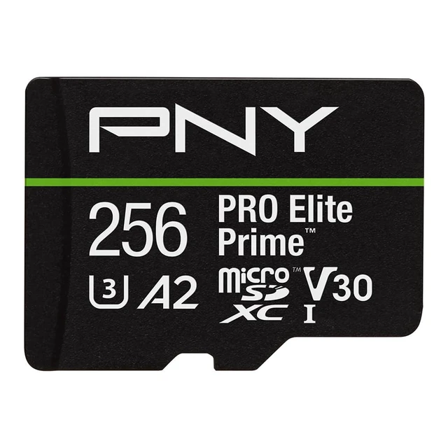 Alt view image 2 of 5 - PNY 256GB PRO Elite Prime C10 U3 V30 A2 microSDXC Flash Memory Card