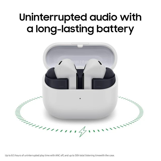 Alt view image 5 of 5 - Samsung Galaxy Buds 3 FE (2025) True Wireless Bluetooth Earbuds, Gray