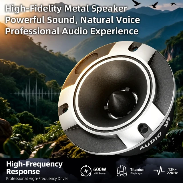 Alt view image 2 of 5 - BOYMUSCK 3.7 Inch Titanium Bullet Tweeter G