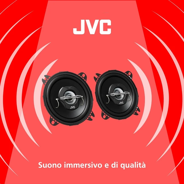 Alt view image 2 of 5 - JVC CS-J420X 4-Inch 210 Watts 2-Way Coaxial Car Stereo Speakers (Pair)