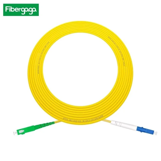 Alt view image 5 of 5 - Fibergaga-OS2 LCU to SCA Fiber Optic Cable,Singlemode 1m(3ft), 5 Pack