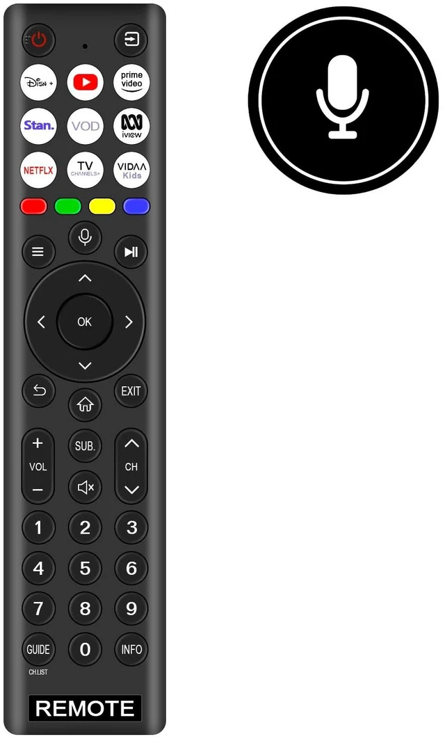 Alt view image 2 of 5 - PERFASCIN ERF2R38 Replaced Voice Remote Control fit for Hisense Smart TV