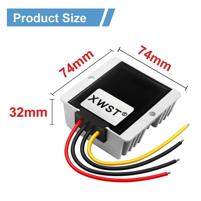 Alt view image 3 of 5 - DC DC 12V to 15V 10A Step-up Module,Boost Converter 9V-13V to 15V Voltage Regulator,Waterproof Power Adapt 150W 15V Volt Transformer Module(12V to 15V 10A)