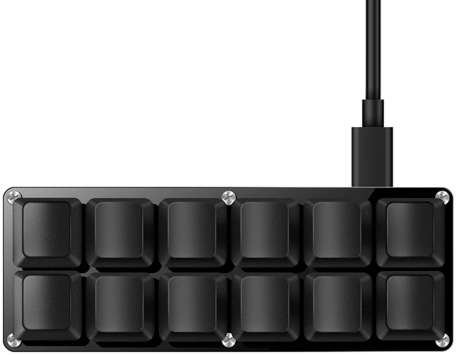 Main image of Mini 12-Key Programmable Keyboard with Hotswappable Mechanical Switches