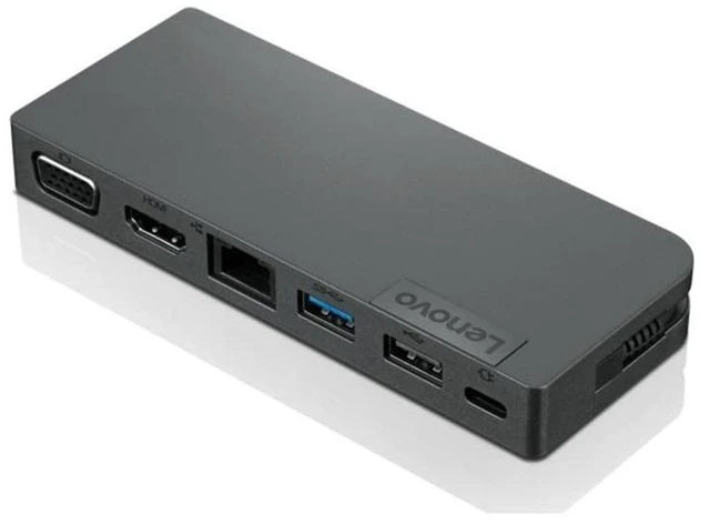 Main image of Lenovo Powered USB-C Travel Hub - for Notebook - USB Type C - 3 X USB Ports - 1 X USB 2.0 - Network (RJ-45) - HDMI - VGA - Wired