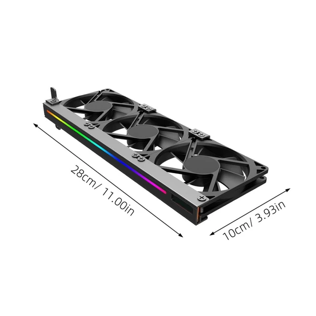 Alt view image 2 of 5 - Cabilock 5V 3-Pin ARGB GPU Cooler, PCI Slot Graphics Card Fan