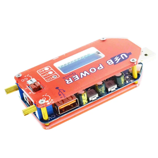 Alt view image 5 of 5 - 2pcs DP3A USB Buck Boost Voltage Converter 15W LCD Boost Up Down Power Supply Module QC 2.0 QC 3.0 FCP SCP AFC Portable Voltage Regulator