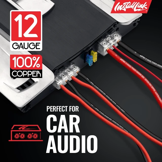 Alt view image 4 of 5 - Install Link 12 AWG Gauge Speaker Wire (100 Feet) Car or Home Theater (OFC)