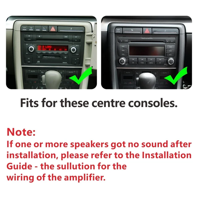 Alt view image 5 of 5 - Car Stereo Compatible with Wireless Carplay/Android Auto for Audi A4 S4 RS4 2002-2008 SEAT EXEO with IPS Touch Screen/Bluetooth/Mirror Link/FM/AM/USB