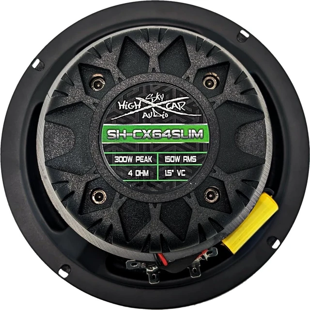 Alt view image 3 of 5 - Sky High Car Audio SH-CX64SLIM 6.5" Slim Coaxial Speaker with Compression Driver Horn (Single Speaker)