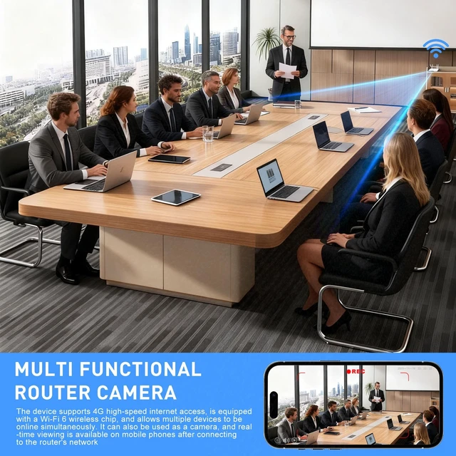 Alt view image 4 of 5 - Home 4G Wireless Camera, Mini Indoor Security Cam, Small WiFi Cameras