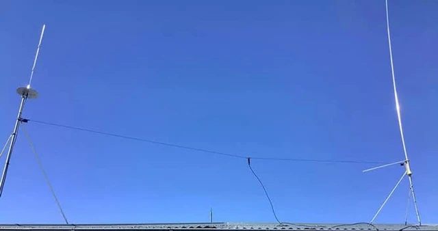 Alt view image 5 of 5 - WINDCAMP Gipsy 5-50MHz HF Horizontal Dipole Antenna Ant for Ham Radio Waterproof Balun Portable Antenna