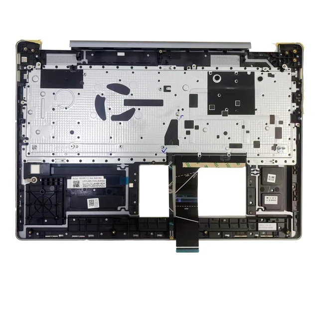Alt view image 2 of 5 - New Replacement for Lenovo Yoga 7 16ARP8 83BS / 7 16IRL8 82YN / 7i 16 Gen 8 2-in-1 Laptop Palmrest Upper Case Backlit Keyboard Fingerprint Reader Hole Assembly Part 5CB1L31922 5CB1L31865 Arctic G