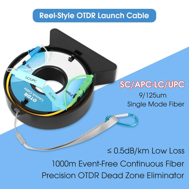 Alt view image 5 of 5 - Cookinkitch OTDR Launch Cable, 1000m SCAPC to LC/UPC, 9/125 Single Mode