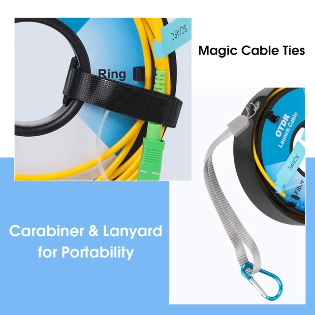 Alt view image 4 of 5 - Cookinkitch OTDR Launch Cable, 1000m SCAPC to LC/UPC, 9/125 Single Mode