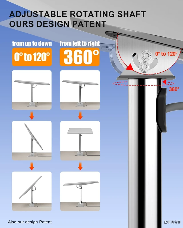 Alt view image 4 of 5 - MUSVOH Starlink Roof Mount Gen 3/V3 Standard Dish, 304 Stainless Steel