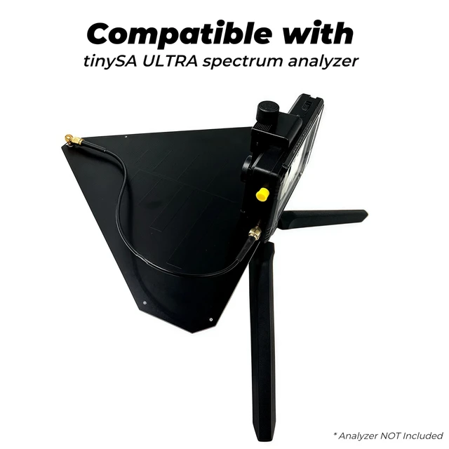 Alt view image 3 of 5 - ZA-048 Log-Periodic Dipole Array Antenna, Wideband 400MHz-8GHz Directional Antenna, Direction Finding Antenna Fits for Tinysa Ultra Spectrum Analyzer