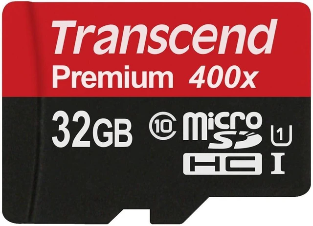 Main image of Transcend 32GB microSDHC Class10 Uhs-1 Memory Card with Adapter 60 MB/S (TS32GUSDU1)