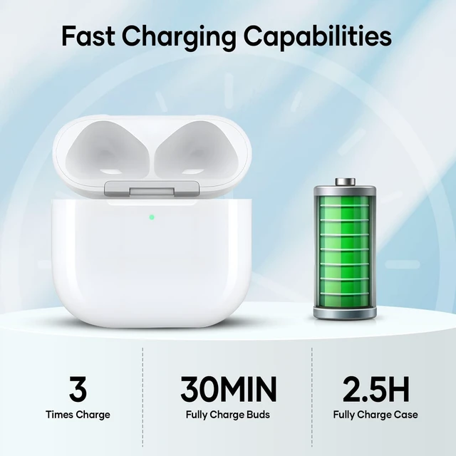 Alt view image 3 of 5 - Compatible for AirPods 4 Wireless Charging Case Replacement