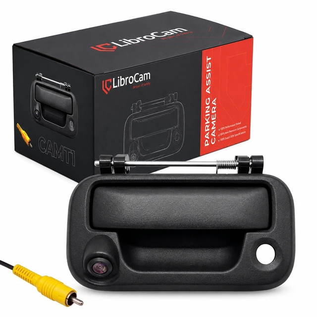 Main image of Ford Tailgate Handle Backup Camera OEM Kit, Compatible with 2004-2014 Ford F150, 2008-2016 F-250/F-350/F450/F550 Super Duty, 2007-2010 Explorer Rear View Reverse Camera Accessories OE 8L3Z-9943400-AC