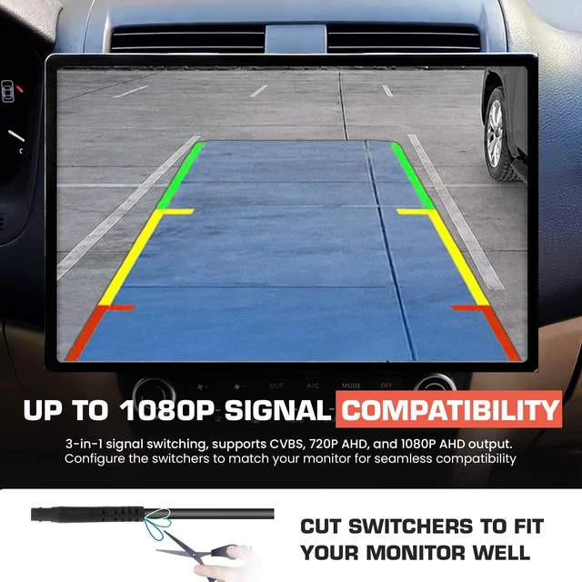 Alt view image 4 of 5 - Ford Tailgate Handle Backup Camera OEM Kit, Compatible with 2004-2014 Ford F150, 2008-2016 F-250/F-350/F450/F550 Super Duty, 2007-2010 Explorer Rear View Reverse Camera Accessories OE 8L3Z-9943400-AC