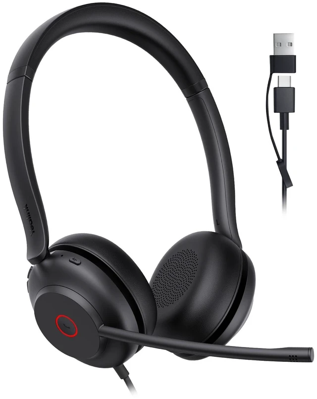 Main image of Yealink UH35 2nd Gen Wired Headset, USB-C/A,AI Noise Canceling Mic,HD Audio