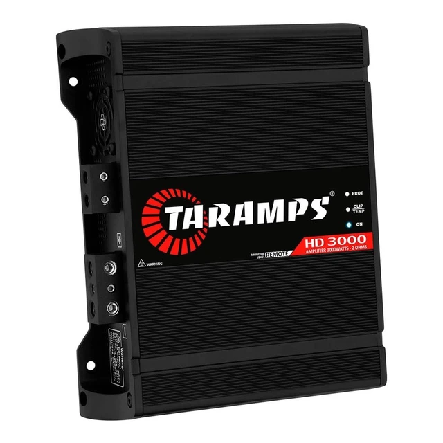 Alt view image 2 of 5 - Taramps HD 3000 Black 2 Ohms 3000W RMS Full Range Monoblock Car Amplifier