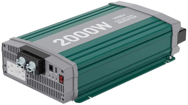 Main image of VEBU 2000W Pure Sine Wave Inverter with ATS Mode, Peak 4000W